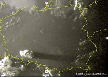 Poland and Ukraine obsucred by a massive cloud