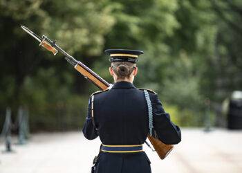 Lieutenant Kwiatkowski stood guard in the most difficult conditions