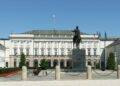 krakow suburb, the presidential palace, a statue of poniatowski