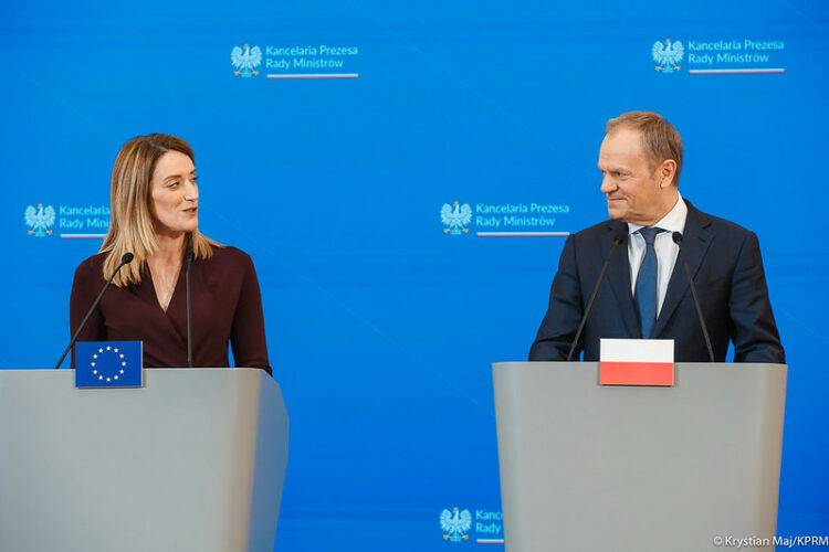 European Parliament President Metsola Celebrates Poland’s Return to the Heart of Europe