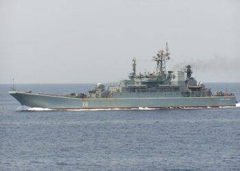 Ukrainian Forces Sink Russian Landing Ship